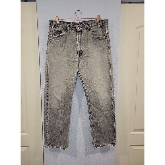 Vintage 80s Levi's Acid‎ Wash Jeans Orange Tab Size 36x29 White Wash Denim - Picture 1 of 9